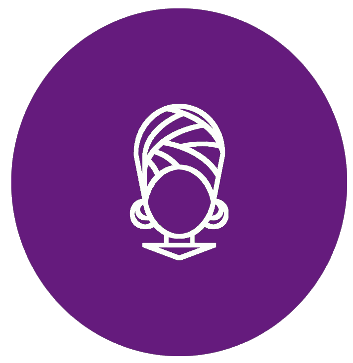 Logo circle purple